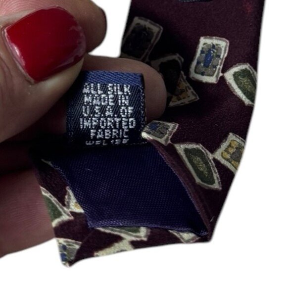 Vintage Ralph Lauren Chaps Silk Tie Quiet Luxury Old Money Striped Formal Career - Picture 4 of 9